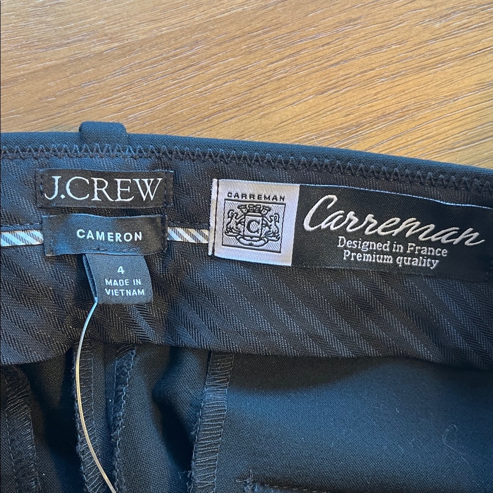 NWT J.Crew | New Cameron pant in four-season stretch | Black | Size 4 - Picture 11 of 15